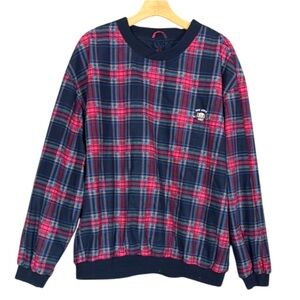 Vintage Ivy Crew Golf tartan plaid windbreaker jacket Size XL